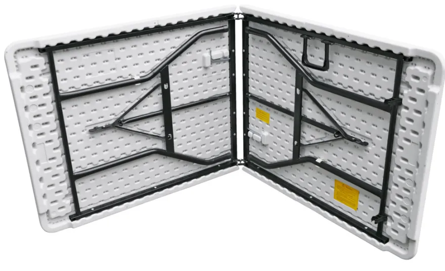 Foldebord stål/plast 180 x 75 cm hvid