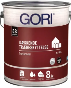 GORI 605 dækkende træbeskyttelse kulsort 5 liter