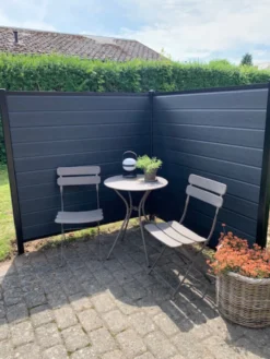 Kirkedal Alu Light hegn startsæt sort 156 x 150 cm